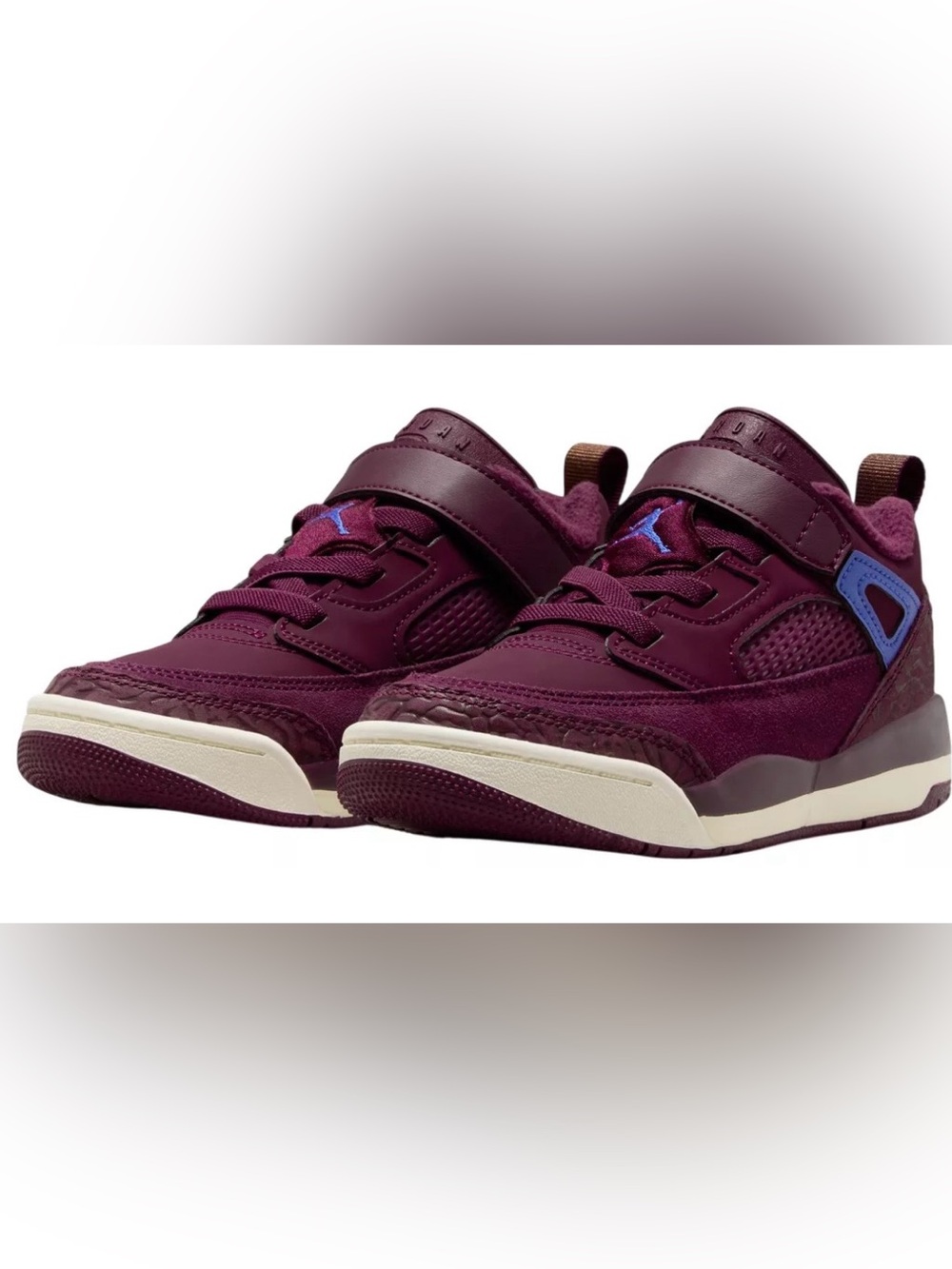 Size 13C Kids Jordan Spizike Low PS Bordeaux Hyper Royal FQ3951-641 New
